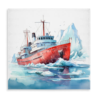 Breaking the Ice White Tablecloth for Indoor Outdoor Decor