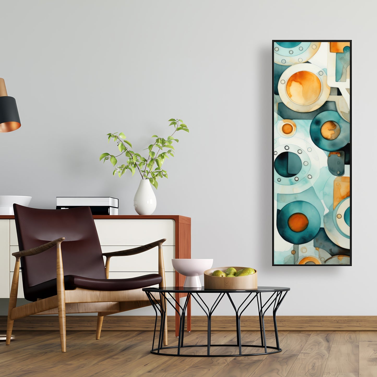 Decomposed porthole - 36"x36" Framed canvas