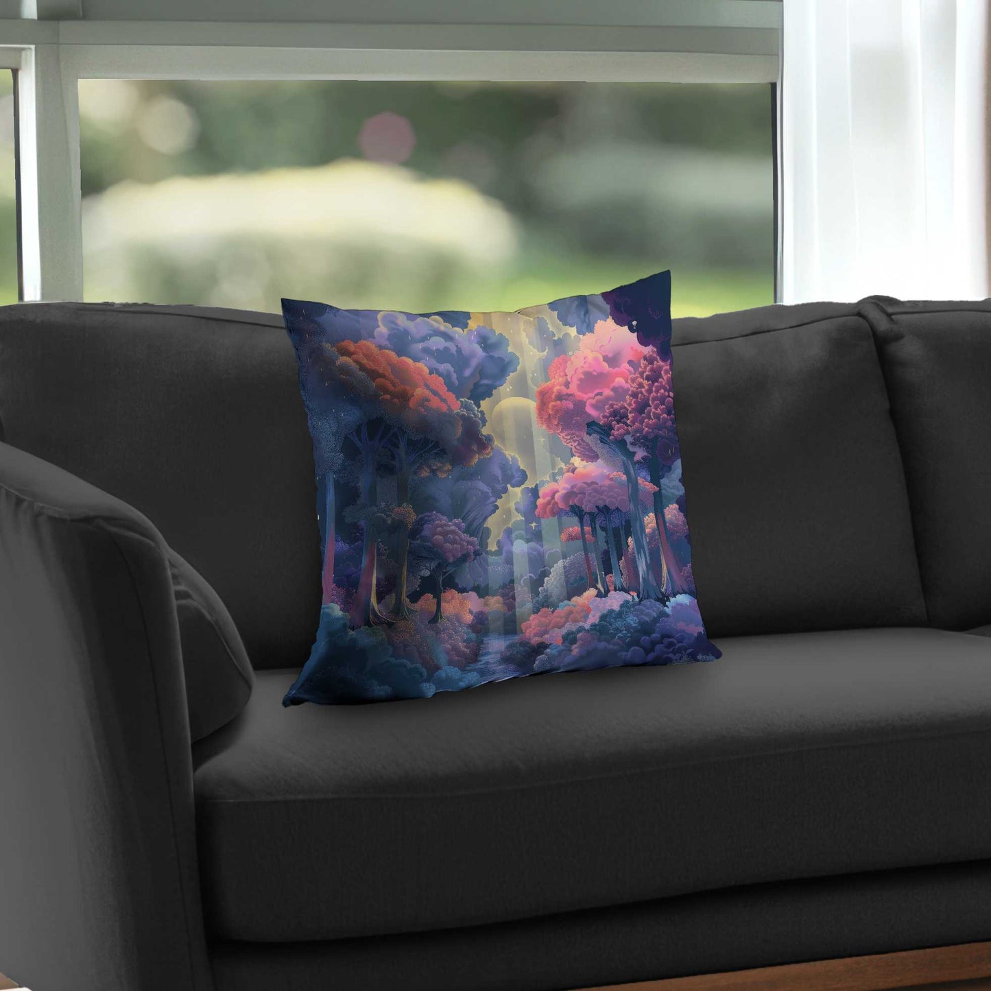 Beams Poly Twill Throw Pillow - Stylish Home Decor Accent