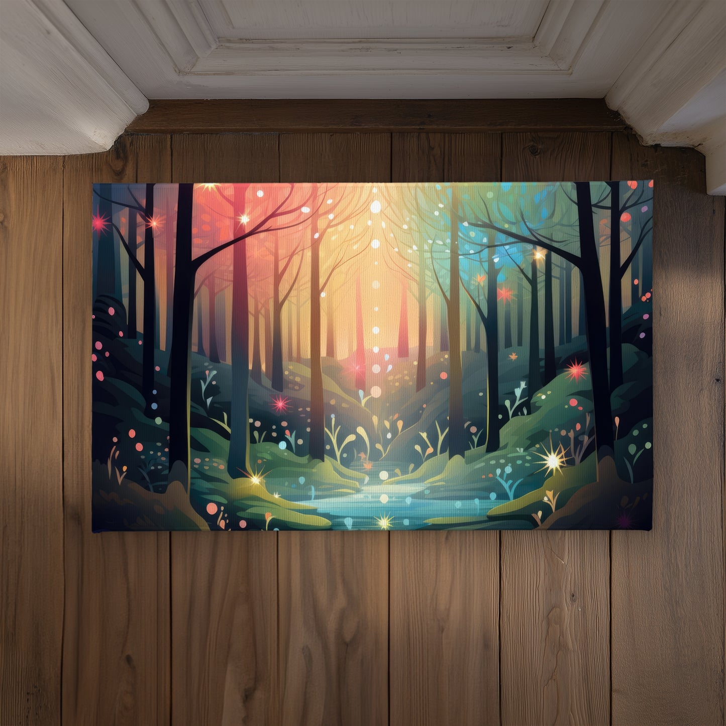 Magical Forest Indoor Outdoor Door Mat - Home Decor Accent