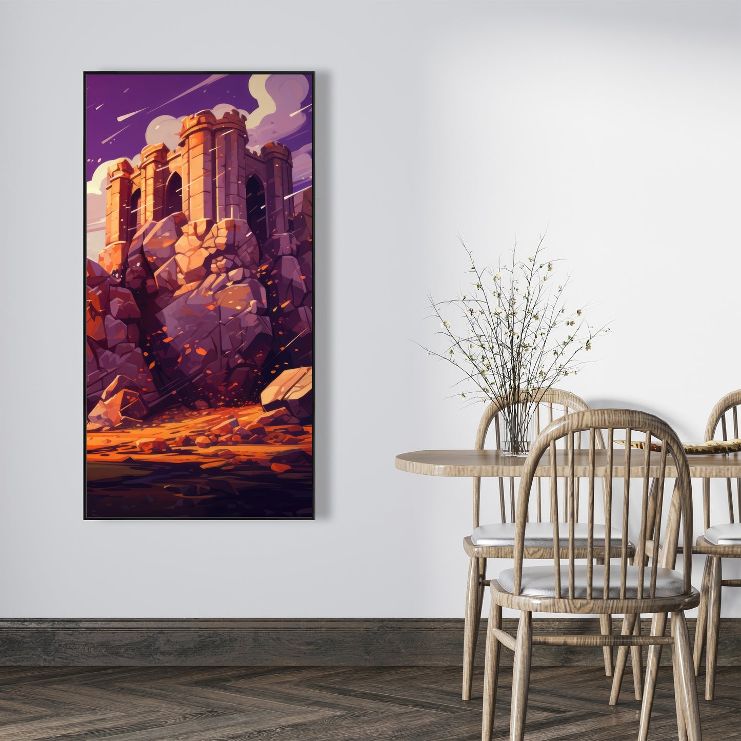 The Last Remains - White Framed Canvas for Home Decor
