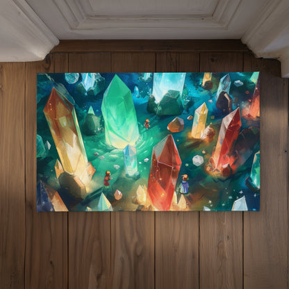 The Quest Turquoise Indoor Outdoor Door Mat - Home Decor