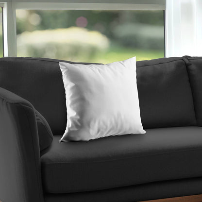 Coussin décoratif en sergé de polyester blanc pur | Décoration d'intérieur élégante
