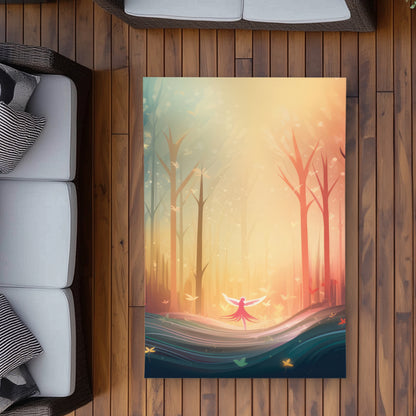 Enchanted Coral Outdoor Area Rug | Stylish Home Decor