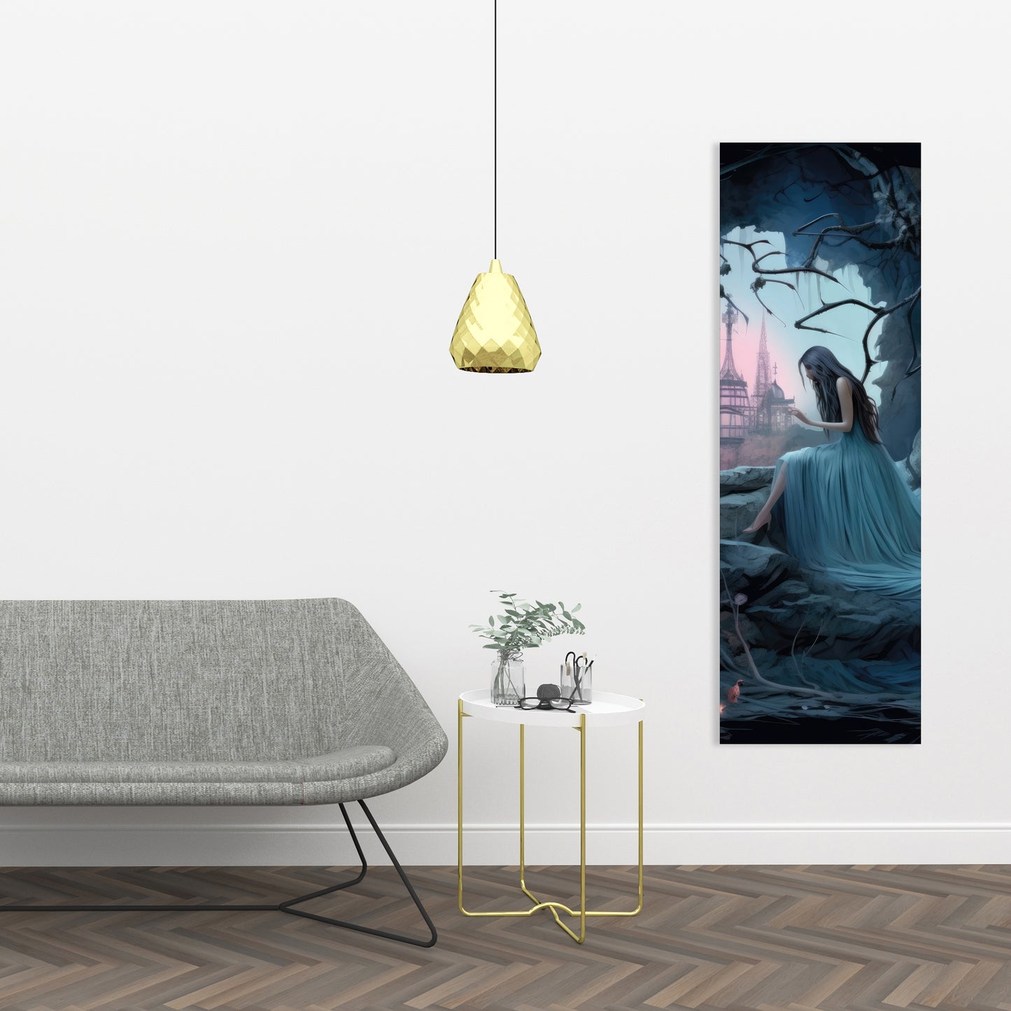 Morose Cave - Pink Canvas Home Decor for Elegant Spaces