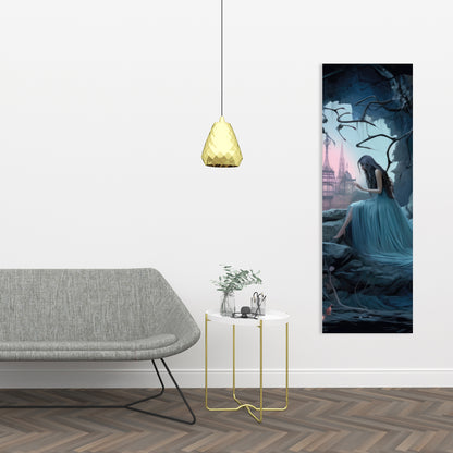 Morose Cave - Pink Canvas Home Decor for Elegant Spaces