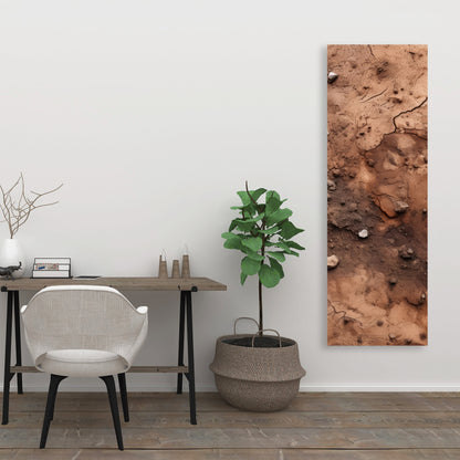 Mud and Stones - Brown Canvas Art for Home Decor
