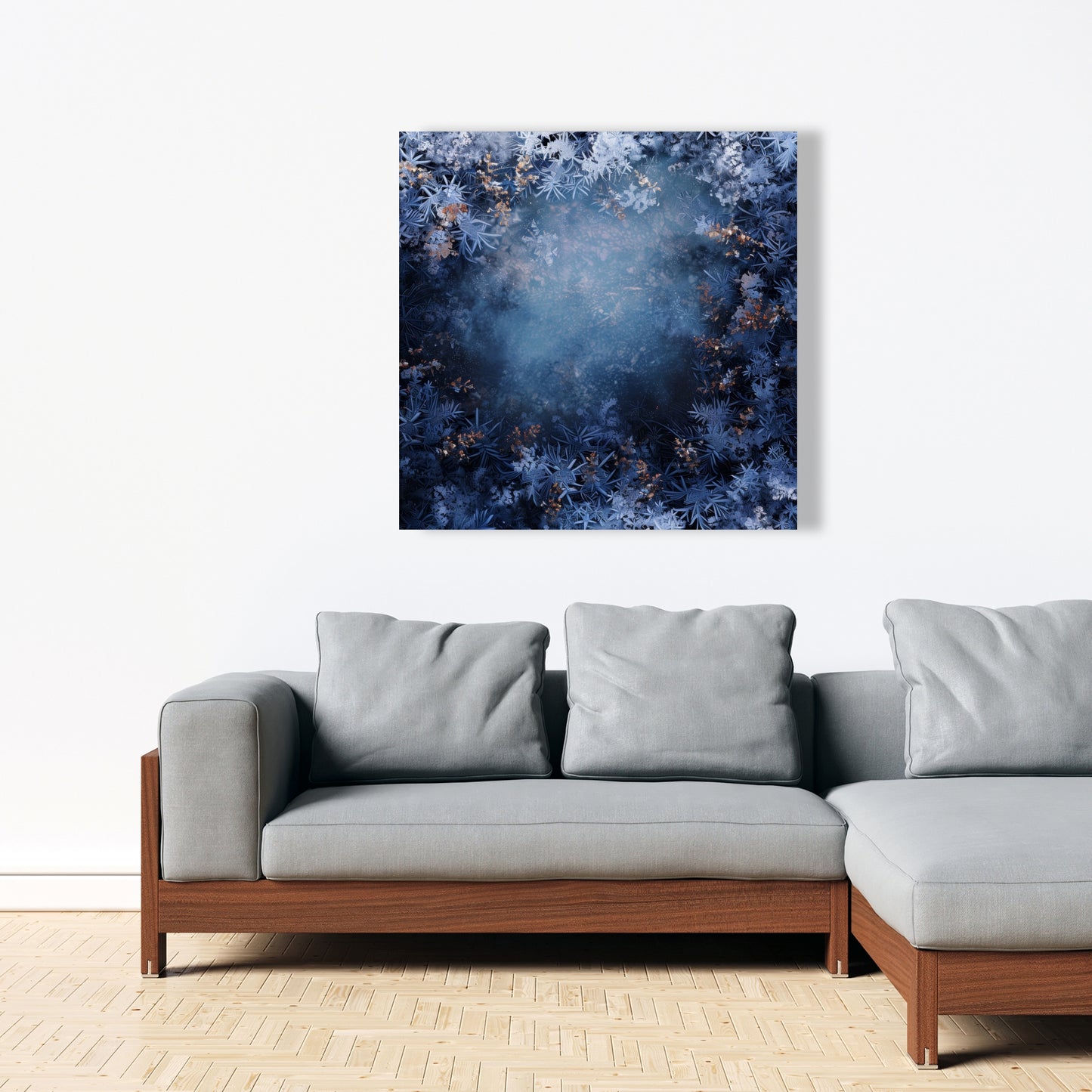 Frozen Black Canvas Wall Art for Home Decor - Stylish Design