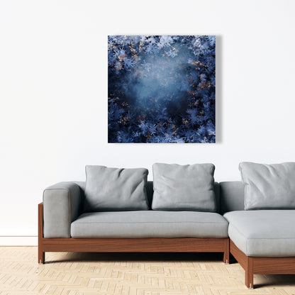 Frozen Black Canvas Wall Art for Home Decor - Stylish Design