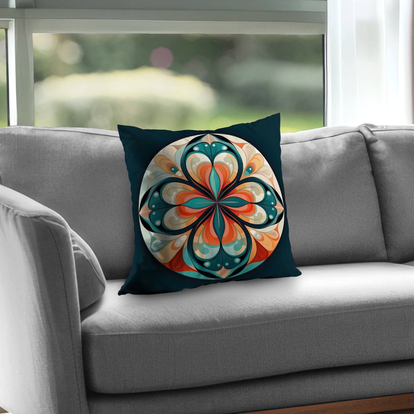 Peaceful mandala - Throw Pillow