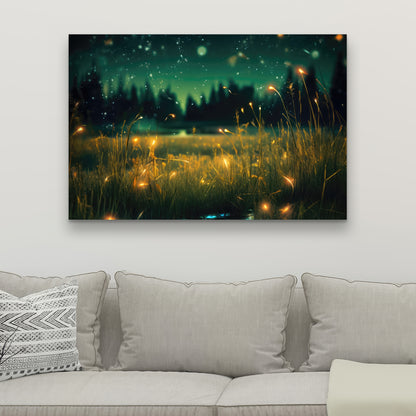 Light in the Dark - Black Canvas Wall Art for Home Decor