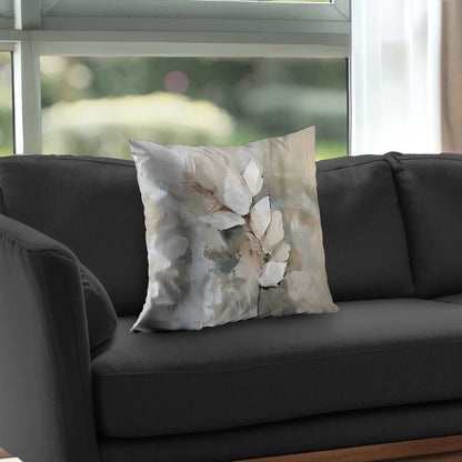Leaf Poly Twill Throw Pillow - Stylish Home Decor Accent
