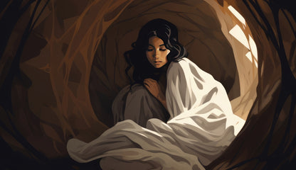 Warm embrace Brown Indoor Outdoor Tablecloth for Home Decor