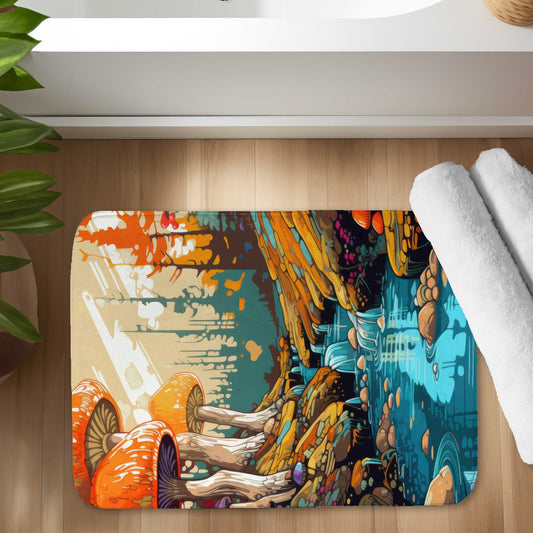 Wisdom inbound Blue Bath Mat for Stylish Home Decor