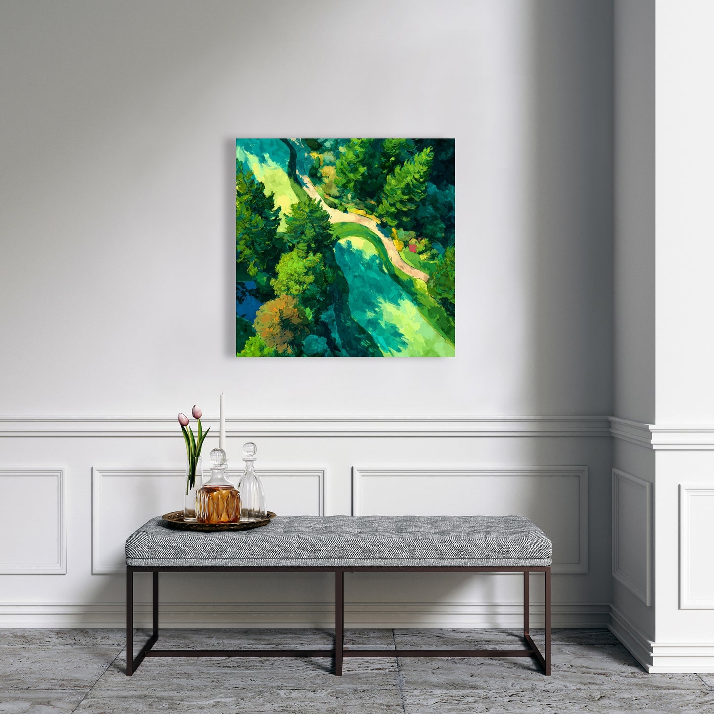 Peaceful Course - Modern Man Cave Canvas for Home Decor