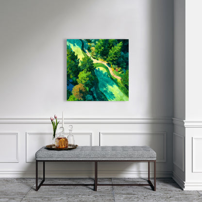 Peaceful Course - Modern Man Cave Canvas for Home Decor