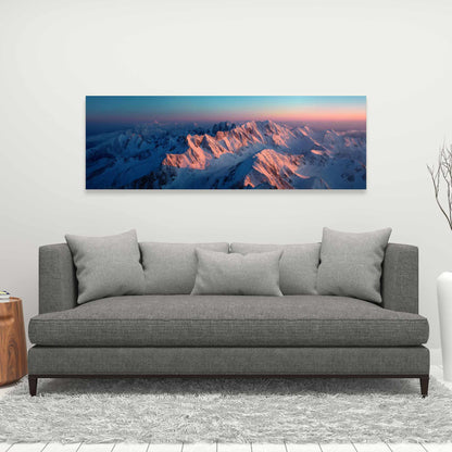 Sunny Peaks - Blue Canvas Art | Stylish Design