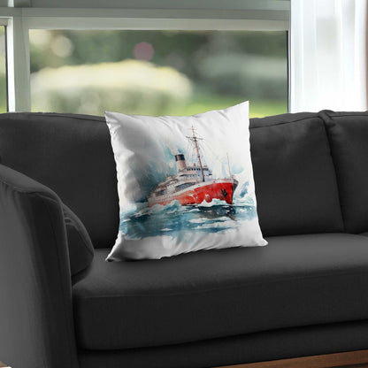 Coussin décoratif Icebreaker en sergé de polyester - Accessoire de décoration confortable pour la maison