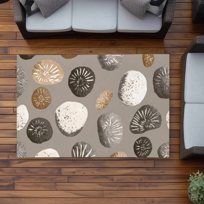 Tapis d'extérieur Earthstone Echoes | Décoration élégante pour la maison