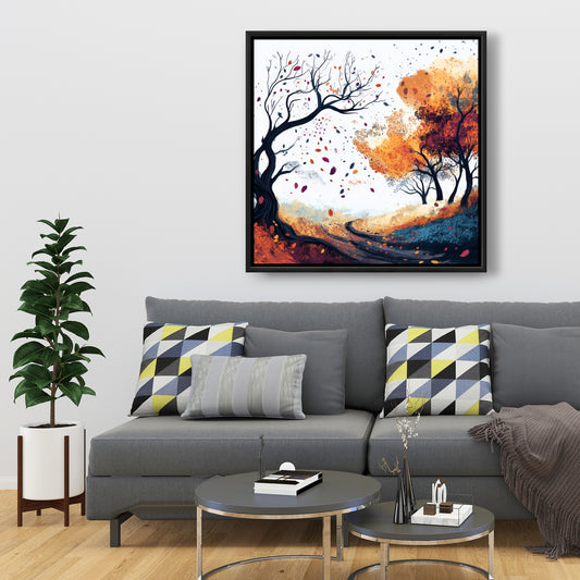 Cool weather - 36"x36" Framed canvas