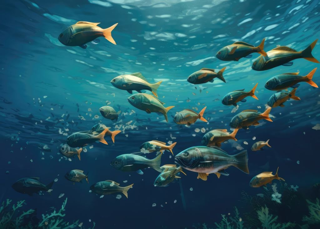 Shallow swim Green Indoor Outdoor Door Mat | Home Decor