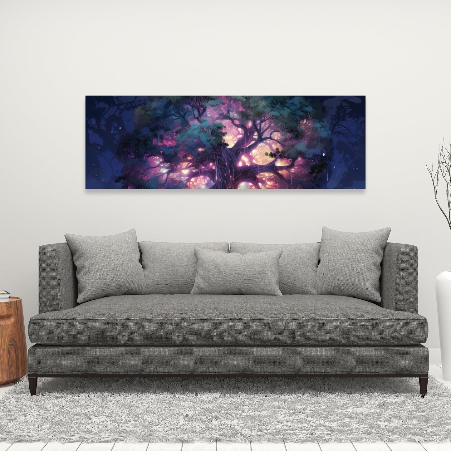 The Power of Nature - Blue Canvas Wall Art for Home Decor