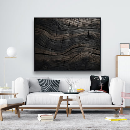 Dark wood - 36"x36" Framed canvas