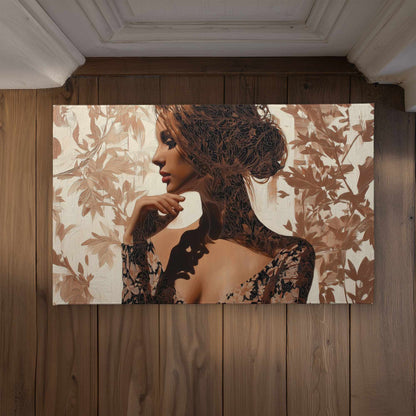 Contemplation Door Mat - Indoor Outdoor Home Decor Mat