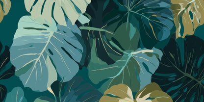 Tropical Leaf Veil Desk Mat - Stylish Home Decor Accessory