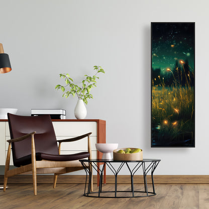 Light in the Dark - Black Framed Canvas Home Decor Art