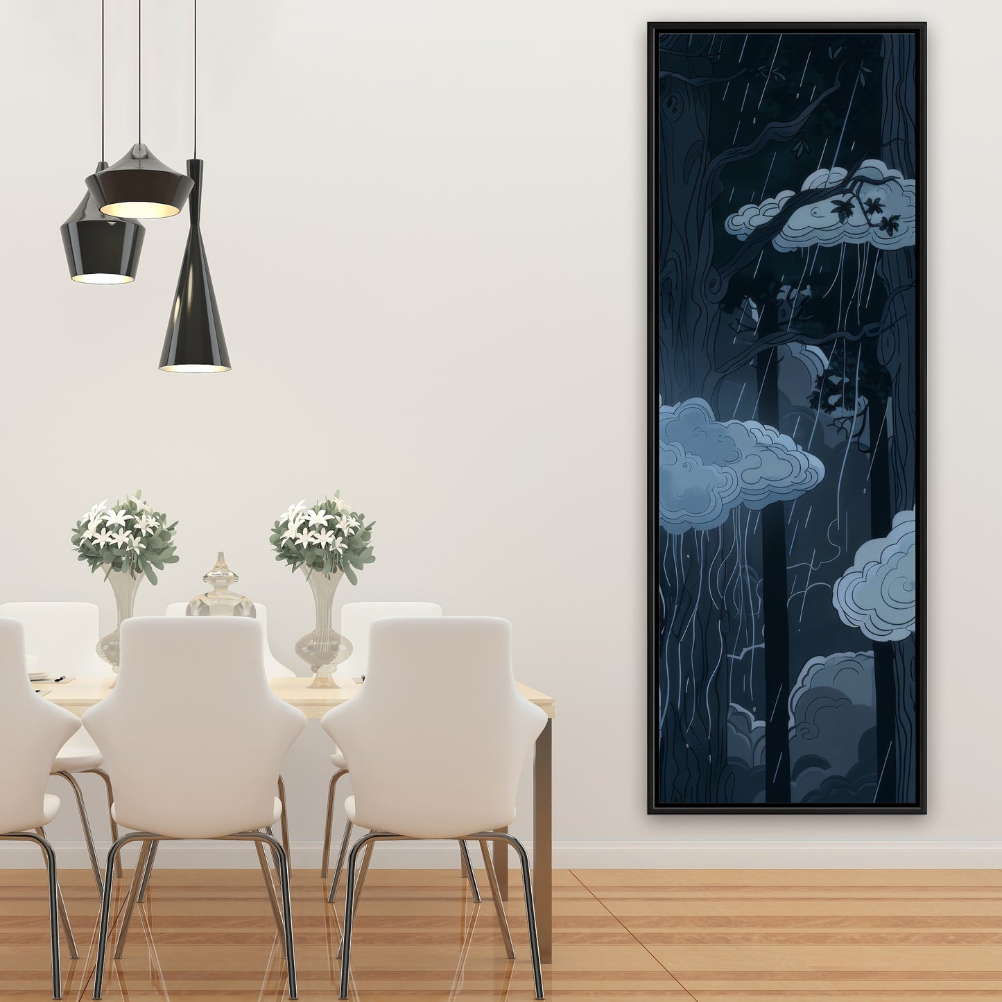 Sneeky clouds - 36"x36" Framed canvas