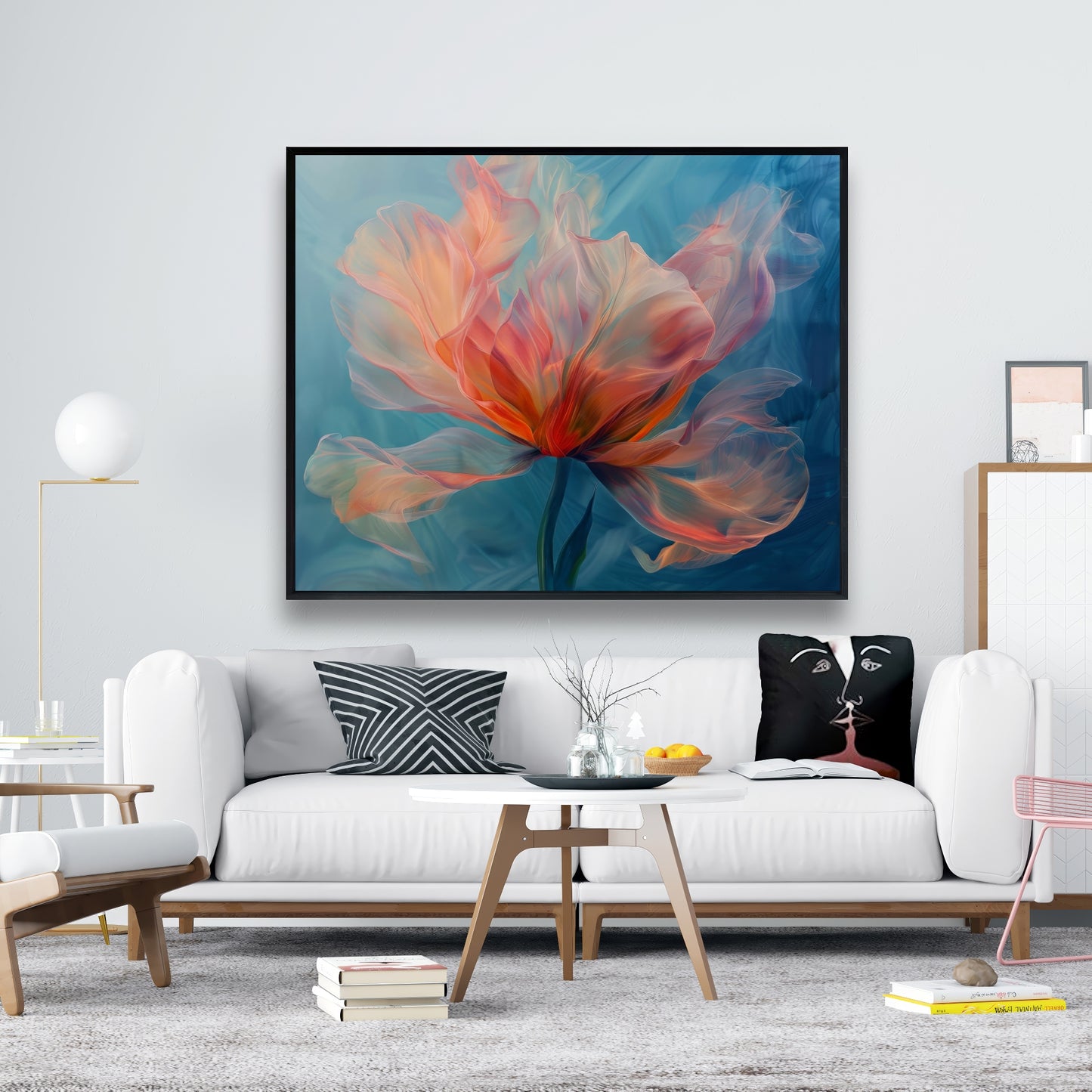 Blend - Framed Canvas - Print on demand
