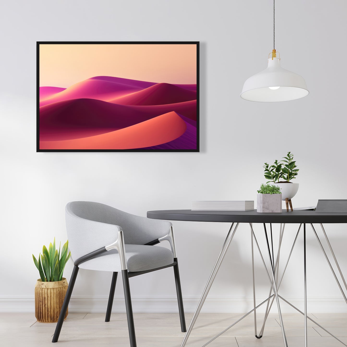 Deep dunes - 36"x36" Framed canvas