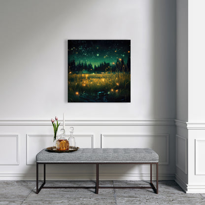 Light in the Dark - Black Canvas Wall Art for Home Decor