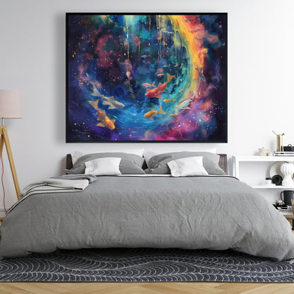 Milky wave - 36"x36" Framed canvas