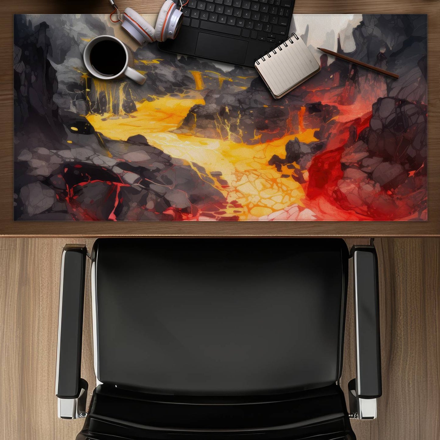 Hot and flowing - Desk mat - Print on demand