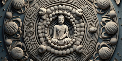 Tapis de bureau Paix spirituelle | Accessoire de décoration intérieure zen