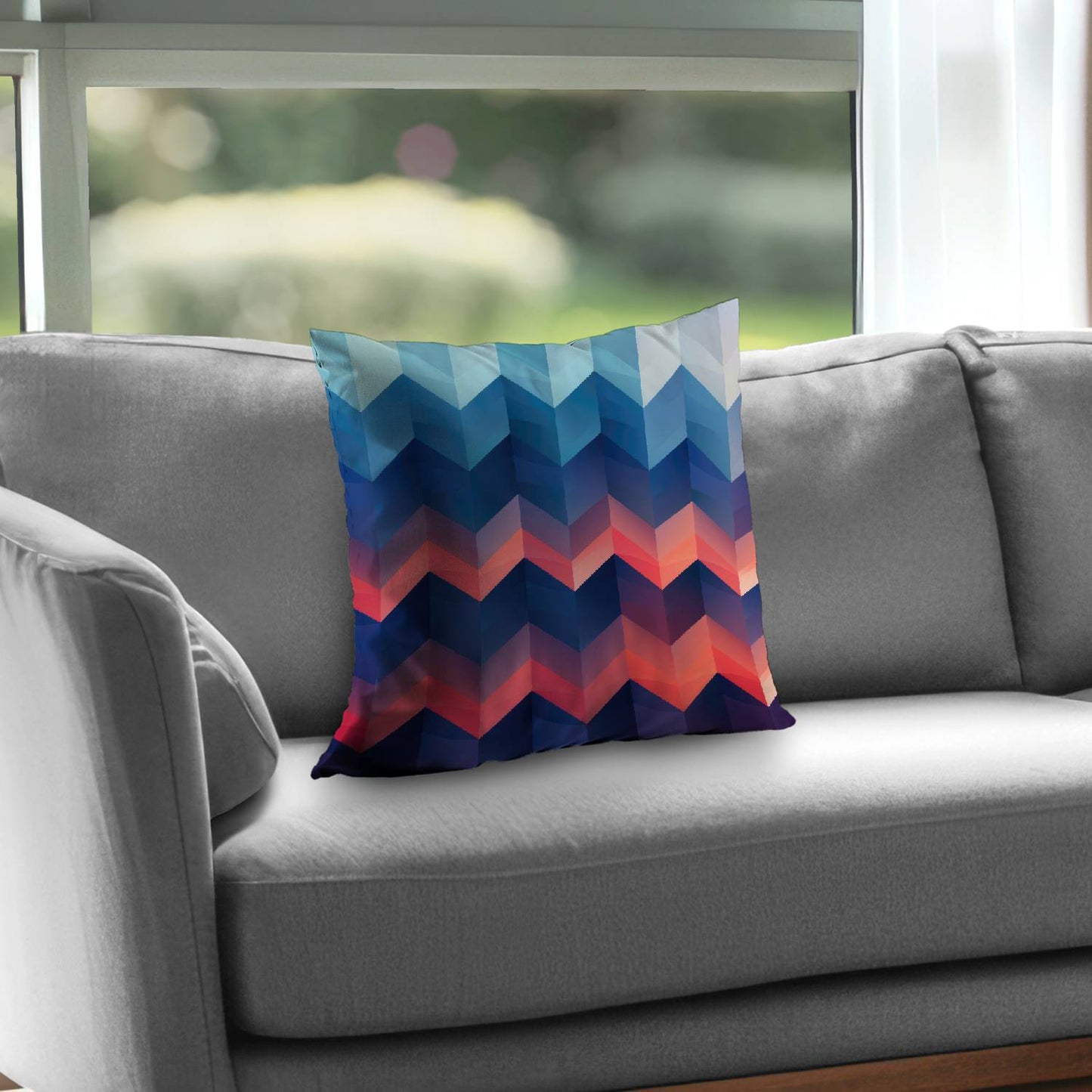 Heat Waves Red Poly Twill Throw Pillow Insert for Home Decor