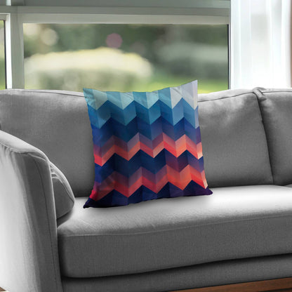 Heat Waves Red Poly Twill Throw Pillow Insert for Home Decor