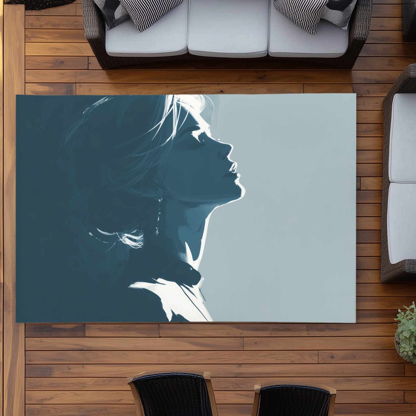 Tapis d'extérieur lumineux silencieux | Décoration d'intérieur élégante