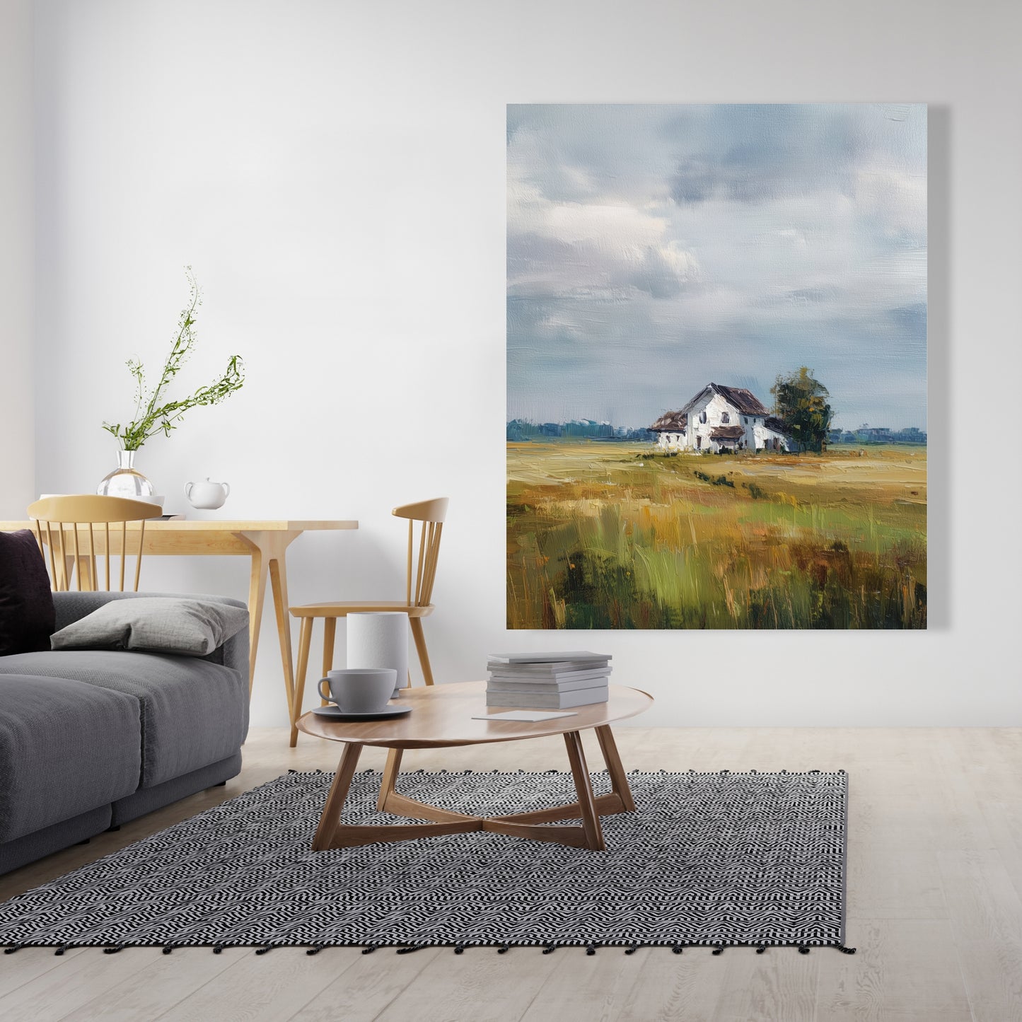 Marsh White Canvas for Home Decor - Stylish Wall Art