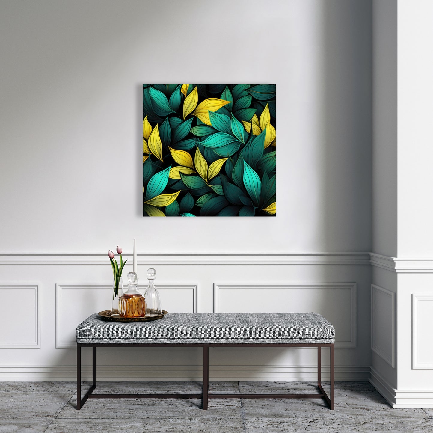 Potent Aroma - Yellow Canvas Art for Home Decor and Style