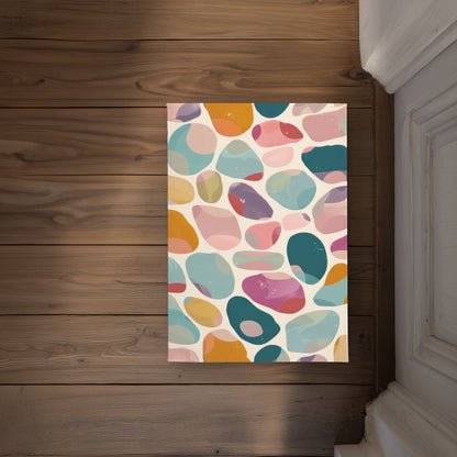 Dots and Bops White Indoor Outdoor Door Mat | Home Decor