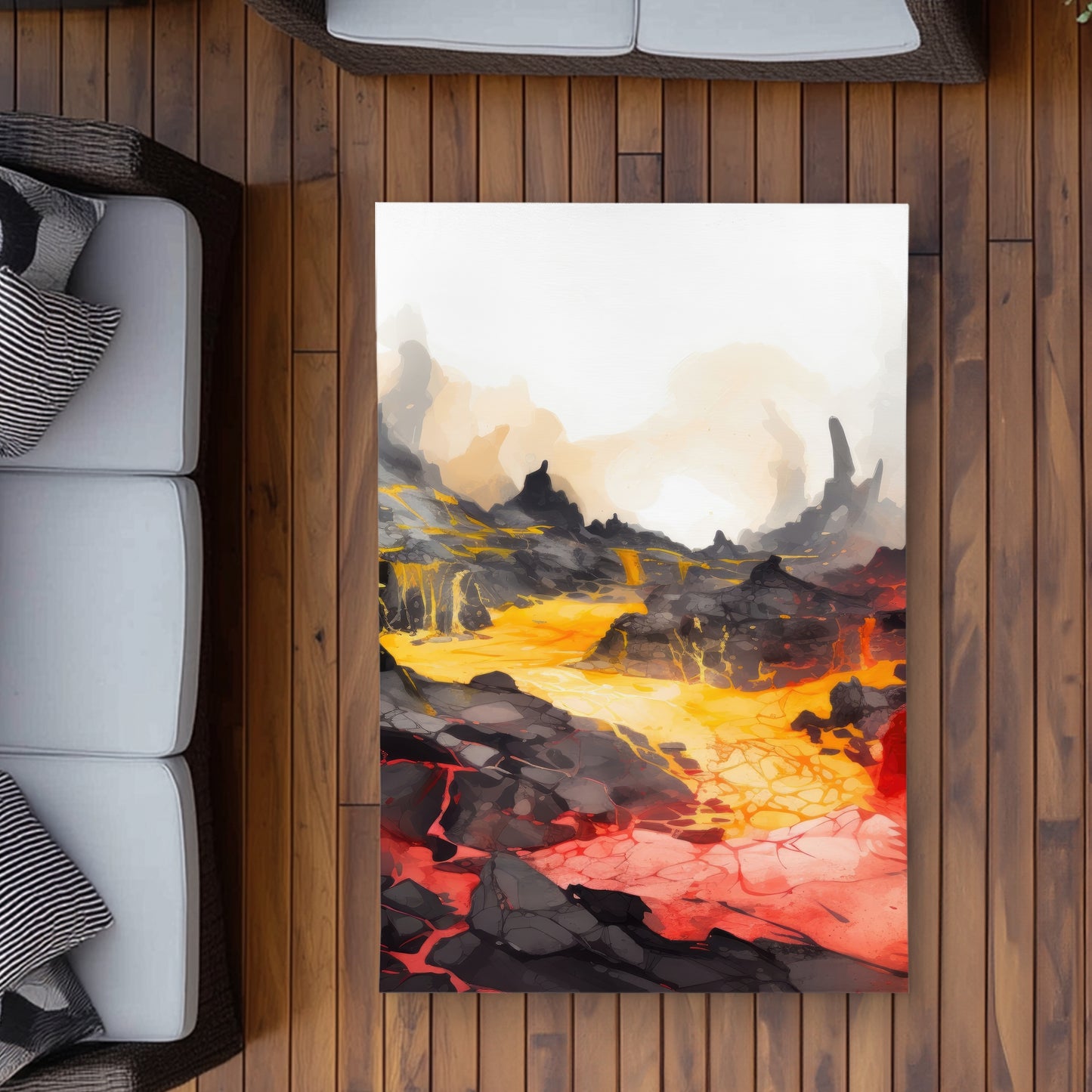 Tapis d'extérieur chaud et fluide - Décoration d'intérieur élégante