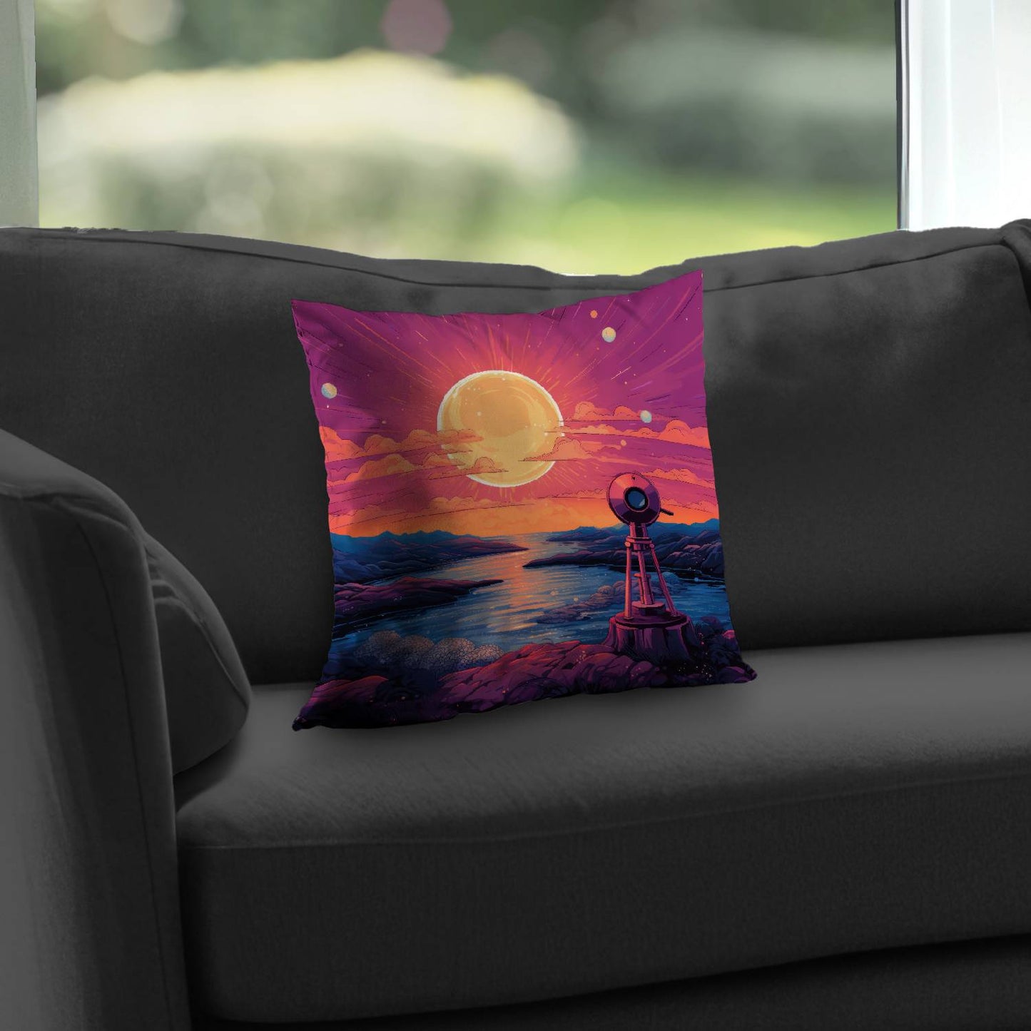 Measure the calm - Throw pillow - Print on demand