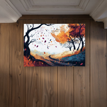 Cool Weather White Indoor Outdoor Door Mat | Home Decor