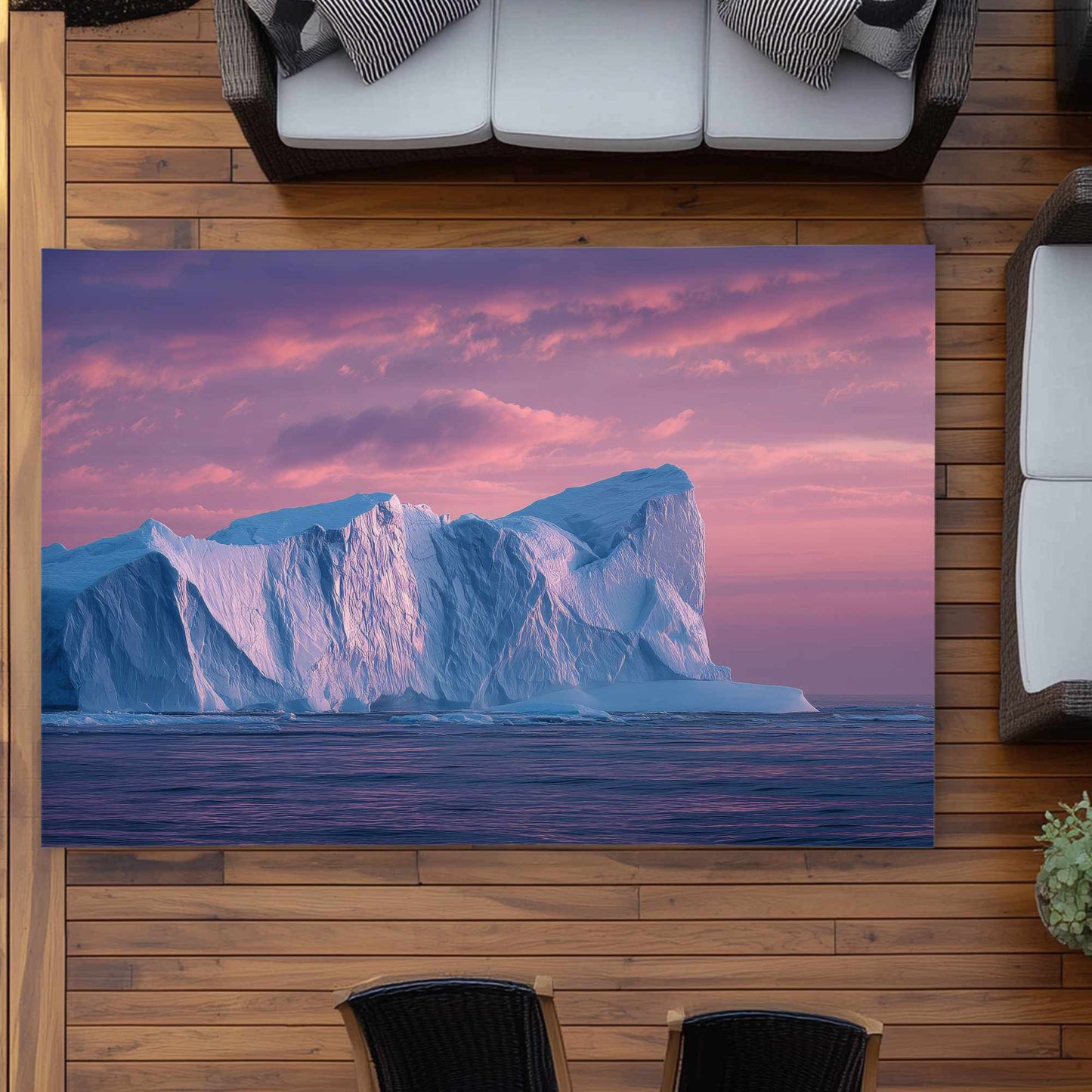 Iceberg au crépuscule - Tapis d'extérieur pour la décoration intérieure | Élégant