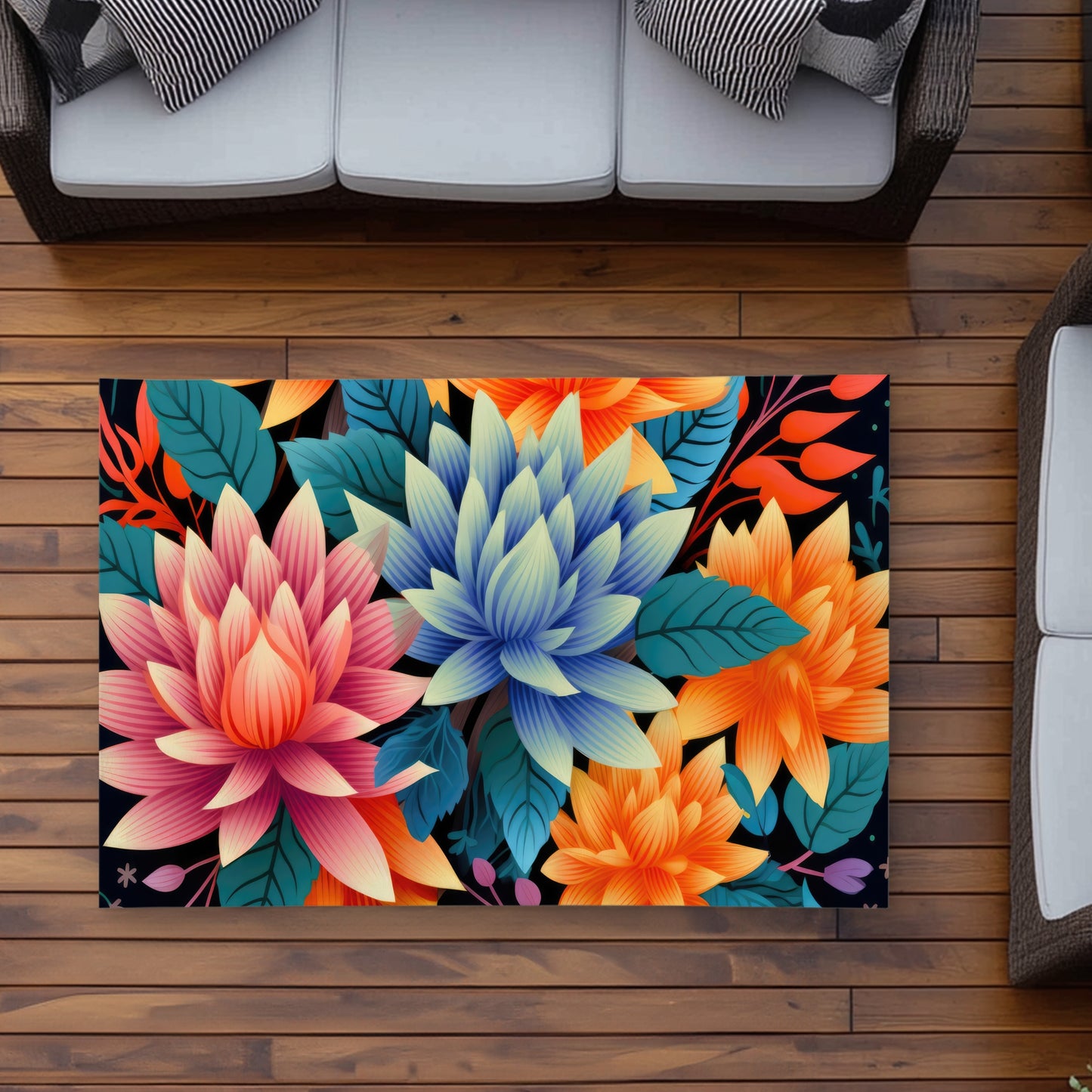 Tapis d'extérieur Color Bouquet | Élégant accent de décoration intérieure