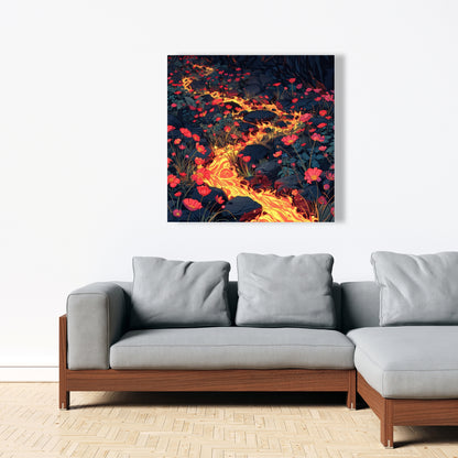 Dodging nature - 32"x32" Canvas