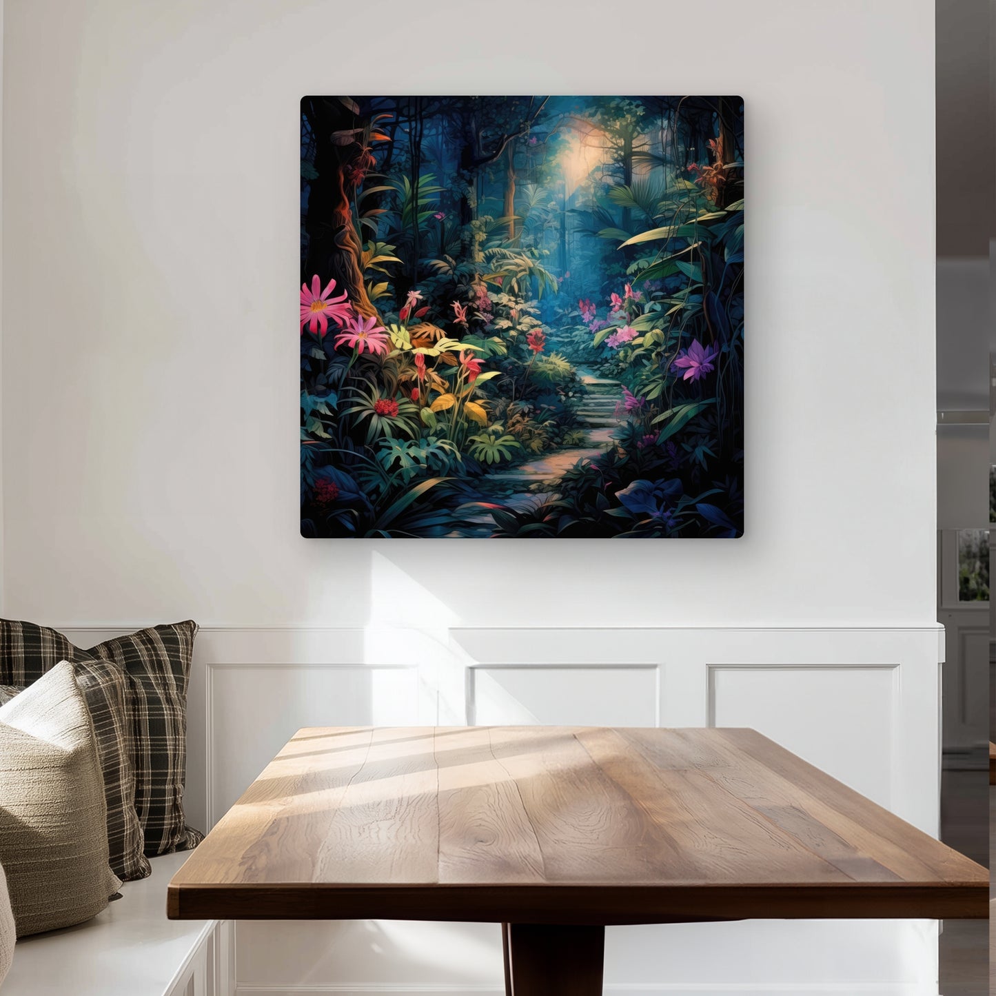 Against all odds - Green Metal Print for Home Decor